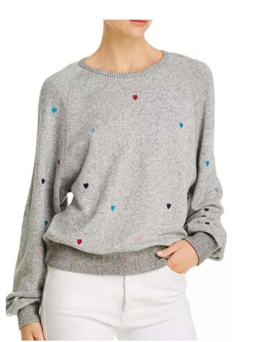 NWOT Rails Mika Sweatshirt Gray Heart print M